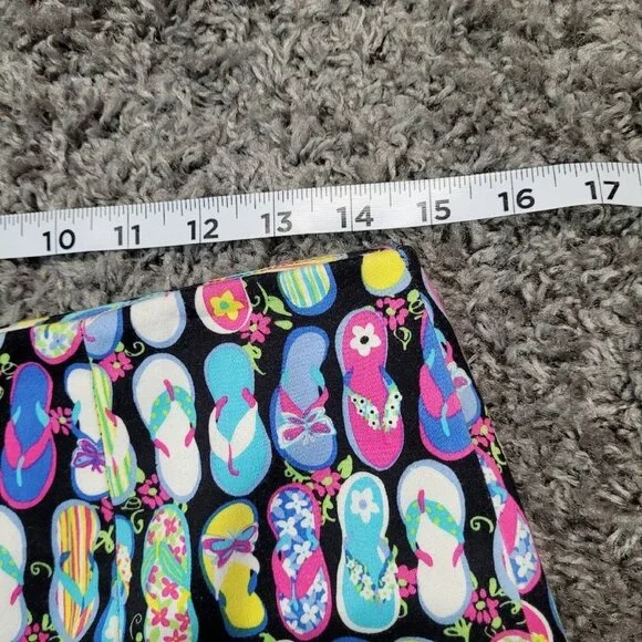 Bamboo Traders Size 6 Skort Skirt Novelty Barbiecore Pink Ribbon Trim Stretchy - Picture 6 of 10